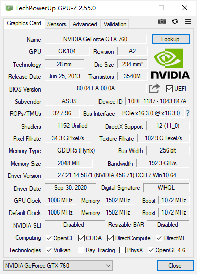 GPU-Z2.56.0官方版2