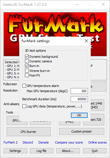 FurMark1.37.2.0 官方版1